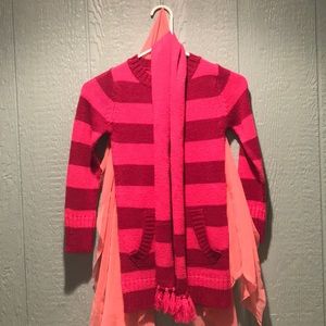 Derek Heart Pink Striped Girls Sweater💕